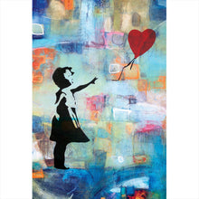 Lade das Bild in den Galerie-Viewer, Poster Banksy - Ballon Girl No.1 Hochformat