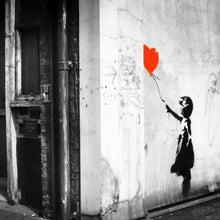 Lade das Bild in den Galerie-Viewer, Poster Banksy - Ballon Girl No. 2 Quadrat