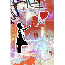 Lade das Bild in den Galerie-Viewer, Acrylglasbild Banksy - Ballon Girl No.4 Hochformat