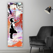 Lade das Bild in den Galerie-Viewer, Spannrahmenbild Banksy - Ballon Girl No.4 Panorama Hoch