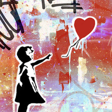 Lade das Bild in den Galerie-Viewer, Poster Banksy - Ballon Girl No.4 Quadrat