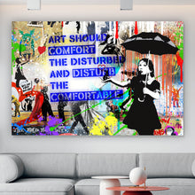 Lade das Bild in den Galerie-Viewer, Aluminiumbild Banksy - Disturb Querformat