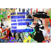 Lade das Bild in den Galerie-Viewer, Aluminiumbild Banksy - Disturb Querformat