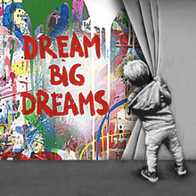 Lade das Bild in den Galerie-Viewer, Acrylglasbild Banksy - Graffity Wall No.1 Quadrat