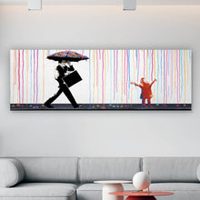 Lade das Bild in den Galerie-Viewer, Poster Banksy - In the Rain Panorama