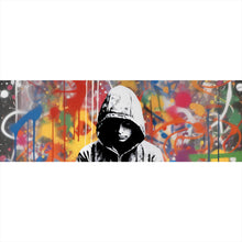 Lade das Bild in den Galerie-Viewer, Aluminiumbild Banksy Kind Abstrakt Panorama