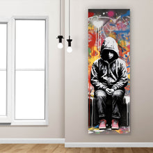 Lade das Bild in den Galerie-Viewer, Poster Banksy Kind Abstrakt Panorama Hoch
