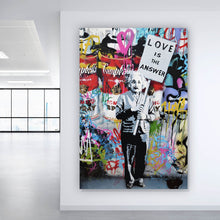 Lade das Bild in den Galerie-Viewer, Poster Banksy - Love is the answer No.3 Hochformat