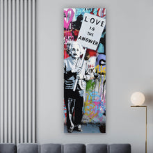 Lade das Bild in den Galerie-Viewer, Poster Banksy - Love is the answer No.3 Panorama Hoch