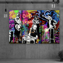 Lade das Bild in den Galerie-Viewer, Poster Banksy Old School Querformat