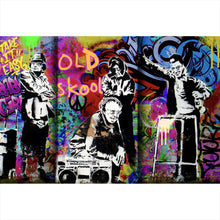 Lade das Bild in den Galerie-Viewer, Poster Banksy Old School Querformat