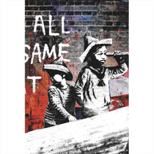 Lade das Bild in den Galerie-Viewer, Leinwandbild Banksy - We're all in the same boat Hochformat