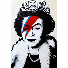 Lade das Bild in den Galerie-Viewer, Poster Banksy- Ziggy Stardust Queen Hochformat