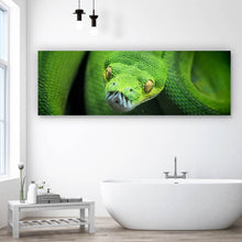 Lade das Bild in den Galerie-Viewer, Leinwandbild Baumpython Panorama