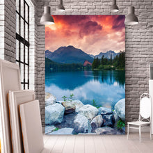 Lade das Bild in den Galerie-Viewer, Poster Bergsee im Nationalpark Hochformat