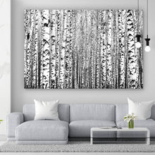 Lade das Bild in den Galerie-Viewer, Leinwandbild Birkenwald No.1 Querformat