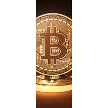 Lade das Bild in den Galerie-Viewer, Leinwandbild Bitcoin Münzen Panorama Hoch