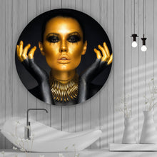 Lade das Bild in den Galerie-Viewer, Aluminiumbild Black Bodypaint Kreis