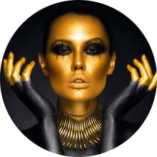 Lade das Bild in den Galerie-Viewer, Aluminiumbild Black Bodypaint Kreis