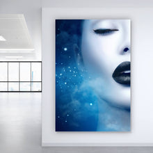 Lade das Bild in den Galerie-Viewer, Aluminiumbild Black Lips Galaxy Hochformat