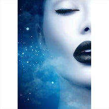 Lade das Bild in den Galerie-Viewer, Acrylglasbild Black Lips Galaxy Hochformat