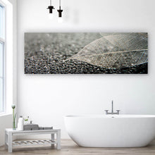 Lade das Bild in den Galerie-Viewer, Poster Blattskelett auf nasser Straße Panorama