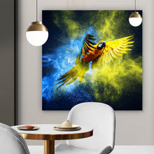 Lade das Bild in den Galerie-Viewer, Poster Blauer Ara Quadrat