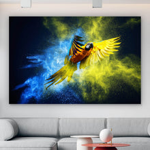 Lade das Bild in den Galerie-Viewer, Poster Blauer Ara Querformat