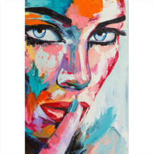 Lade das Bild in den Galerie-Viewer, Aluminiumbild Blue Eyes Hochformat