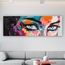 Lade das Bild in den Galerie-Viewer, Spannrahmenbild Blue Eyes Panorama