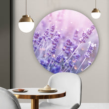 Lade das Bild in den Galerie-Viewer, Aluminiumbild Blühender Lavendel Kreis