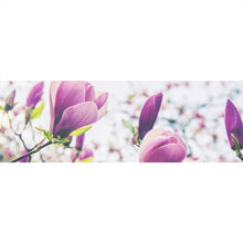 Lade das Bild in den Galerie-Viewer, Spannrahmenbild Blühender Magnolienbaum Panorama