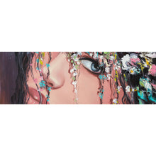 Lade das Bild in den Galerie-Viewer, Acrylglasbild Blumenmädchen Abstrakt Panorama
