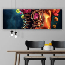 Lade das Bild in den Galerie-Viewer, Acrylglasbild Blumenverzierte Stiefel Panorama