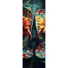 Lade das Bild in den Galerie-Viewer, Aluminiumbild gebürstet Vintage Flipflops Digital Art Panorama Hoch