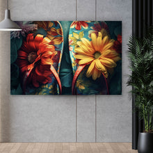 Lade das Bild in den Galerie-Viewer, Poster Vintage Flipflops Digital Art Querformat