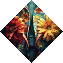 Lade das Bild in den Galerie-Viewer, Poster Vintage Flipflops Digital Art Raute