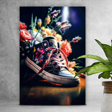 Lade das Bild in den Galerie-Viewer, Poster Blumiger Boho Turnschuh Hochformat