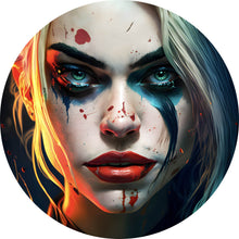 Lade das Bild in den Galerie-Viewer, Aluminiumbild gebürstet Blutige Harley Abstrakt Kreis