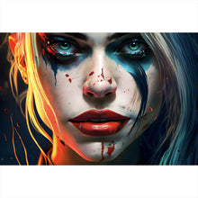 Lade das Bild in den Galerie-Viewer, Spannrahmenbild Blutige Harley Abstrakt Querformat