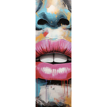Lade das Bild in den Galerie-Viewer, Acrylglasbild Blutige Lippen Pop Art Panorama Hoch