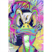 Lade das Bild in den Galerie-Viewer, Spannrahmenbild Böser Donald Pop Art Hochformat