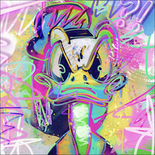 Lade das Bild in den Galerie-Viewer, Leinwandbild Böser Donald Pop Art Quadrat