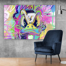 Lade das Bild in den Galerie-Viewer, Poster Böser Donald Pop Art Querformat