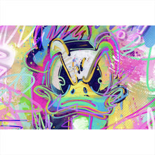 Lade das Bild in den Galerie-Viewer, Leinwandbild Böser Donald Pop Art Querformat