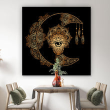 Lade das Bild in den Galerie-Viewer, Poster Boho Mond Quadrat