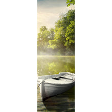 Lade das Bild in den Galerie-Viewer, Poster Boot auf See am Morgen Panorama Hoch