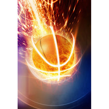 Lade das Bild in den Galerie-Viewer, Poster Brennender Basketball Hochformat
