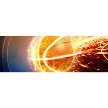 Lade das Bild in den Galerie-Viewer, Poster Brennender Basketball Panorama
