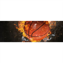 Lade das Bild in den Galerie-Viewer, Leinwandbild Brennender Basketball No.1 Panorama